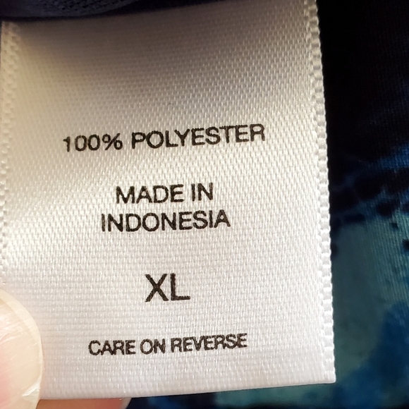 New York & Company Blue & Black Accordian Pleated Short Skirt Size XL Pre-Owned - Picture 9 of 10